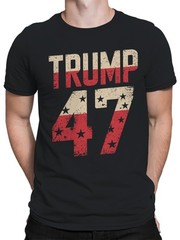 Trump 47 Flag-Themed Design Men’s T-shirt