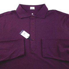 Johnnie-O Hangin Out Long Sleeve Polo Shirt XL $128 Burgundy Pullover