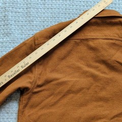 Everlane Shirt Mens Medium Brown Cotton Twill Overshirt Double Pocket Casual