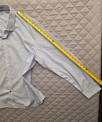 Nono Men’s Light Blue with White Dots, Long-Sleeve Shirt, Sz XL