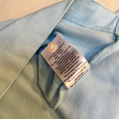 Rowing Blazers Mens XL Light Blue Pima Cotton Sash Polo Shirt Satin