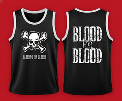 Blood For Blood Basketball Jersey Black 2 Side size S-5XL SBIN989
