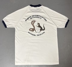 Vintage United States of America Embassy Bangkok Thailand Ringer t Shirt Size L