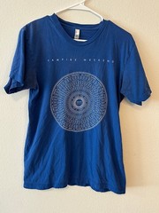 Vampire Weekend White Sky Band T Shirt Blue American Apparel Made USA Men’s M