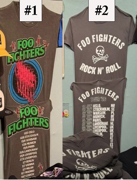 New!! Foo Fighters Concert T-Shirts 2026 European Tour Reprint