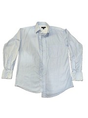 Ted Baker London Dress Shirt Men’s 15.5 34/35 Light Blue Cotton Button Front