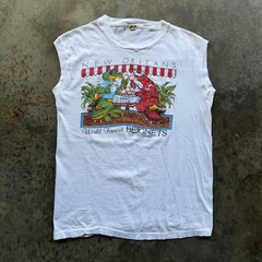 VTG 80s Screen Stars New Orleans Beignets Tank Top Mens XL White 1986 Graphic