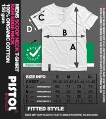 Pistol Boutique Men’s Fitted Black Round Scoop Neck ACE OF SPADES SKULL T-shirt