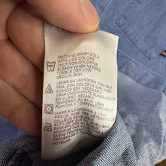 Dickies Men’s L Blue Denim Work Shirt Button Down SEE DESCRIPTION