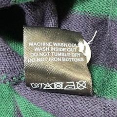 Rowing Blazers Rugby Shirt Mens XXXL Green Navy Stripe Cotton Preppy Collegiate