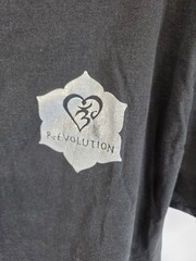 Hanes R-Evolution Graphic T-Shirt Mens XL Black Short Sleeve Cotton Crew Neck