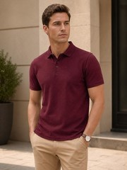 Men’s 5-Pack Short Sleeve Pique Polo Shirt – Modern-Fit Casual & Golf Shirt