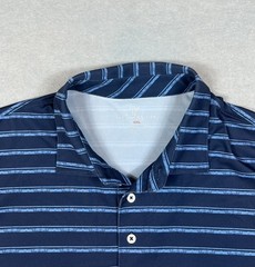 Southern Tide Short Sleeve Polo Shirt Blue Striped Men’s Size XXL