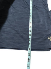 Hang Ten Tee Shirt Mens M Teal Space Dye Stretch UV Protection UPF 50+ Crew Neck