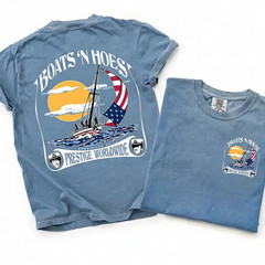 Step Brothers Boats N Hoes Prestige 2XL Blue Jean T Shirt Comfort Colors