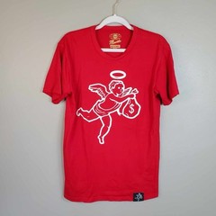 Muerte Hustle Daily Get Money Angel T Shirt Size Mens Medium Red M Cash Money