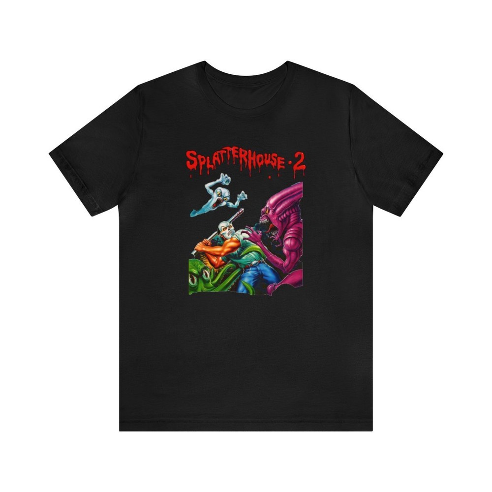 Splatterhouse 2 Sega Genesis Retro Style Pixel Art Unisex Short Sleeve T-Shirt