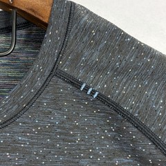 Lululemon Shirt Mens Medium Speckled Spotted Dot Space Performance Athletic TEE