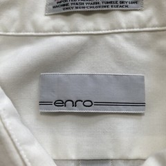 Enro Dress Shirt sz 16.5 White Classic Poplin Corporate Workwear Executive
