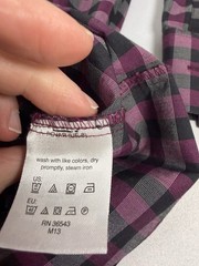 Van Heusen Men’s Dress Shirt | Purple Plaid Flex Stretch | 17 32/33 XL | GUC