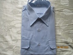 NEW/NOS – Men’s Coast Guard Blue Shirt, Long Sleeve, Size 16 1/2 N X 38 Sleeve