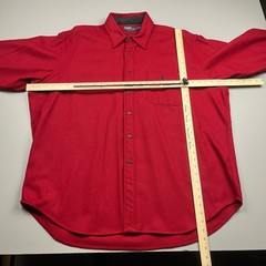 Vintage Polo Ralph Lauren Button Down Mens XXL Red Lowell Sport Wool Long