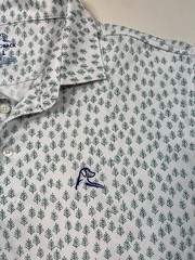 Green Trees Rhoback Colorado Short Sleeve Golf Polo Shirt Men’s L Large