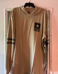 Official Army long sleeved hooded T-Shirt – NWT Military, Officially Licensed!