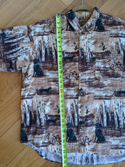 VTG Field Tested Outdoor Life Mens XL Shirt Duck Hunting Birds Dogs Button Down