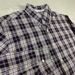 Canali Shirt Mens XL Plaid Long Sleeve Button Down Pocket Cotton Casual Italy