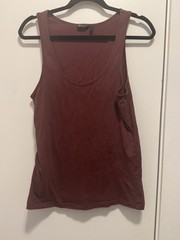 ASOS Design Men’s Burgundy Tank Top Size Extra Small NWOT Scoop neck Cotton