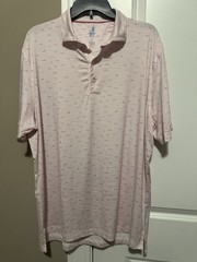 Johnnie-O Featherweight Men’s Large White Golf Polo UPF 50