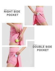 18″ High Waisted Tennis Skirt for Women Skorts Skirts with Pockets Casual Mod…