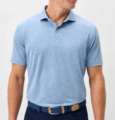 JOHNNIE-O MEN’S GOLF POLO MEDIUM Performance Featherweight Huronn SAILOR NEW
