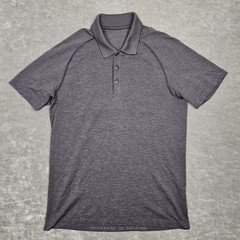 Lululemon Polo Shirt Mens Small Movement Is Medicine Short Sleeve Golf Activewea
