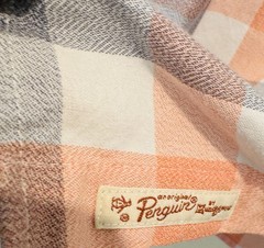 Penguin Munsingwear Mens M Shirt SS Heritage Slim Fit Plaid EUC