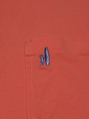 Johnnie O Hanging Out Polo Shirt Men’s L Red Watermelon West Coast Prep Logo