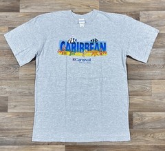 Vintage Carnival Cruise T Shirt Mens XXL Graphic Tee Cotton Short Sleeve