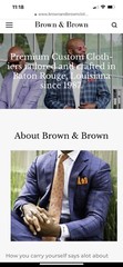 Brown & Brown Exclusive Private Label Men’s Custom Shirt Measurements In Photo.