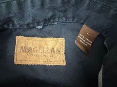 Magellan Shirt Men Large Deer Buck Graphic Hunting Nature Outdoors Button Down