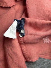 Vilebrequin Long Sleeve 100% Linen Shirt Size Unknown Lightweight