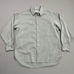 Lorenzini Shirt Neiman Marcus Italian Cotton Micro Pattern Grey Mens 15.5 39 R