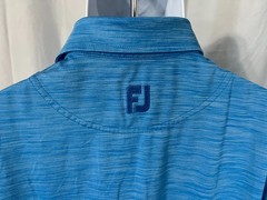 🏌️ FootJoy FJ Men’s Blue Marled Performance Golf Polo Shirt M ⛳