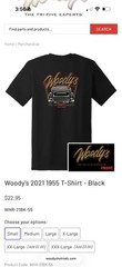 Woodys 55 Chevy Tri Five Experts Tshirt