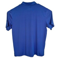 Callaway Polo Shirt Mens XL Blue Striped Opti Dri Short Sleeve Golf Shirt