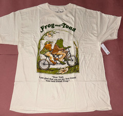 Frog and Toad Are Friends NWT XL-3XL you pick Beige Cotton Graphic T-Shirt