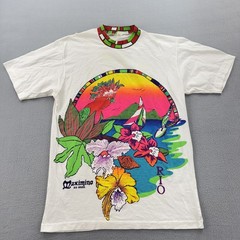 Vintage Maximino Rio Shirt Mens Large Brazil Parrot Floral Ecologia 90s Tee