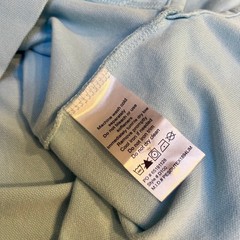 Rowing Blazers Mens XL Light Blue Pima Cotton Sash Polo Shirt Satin