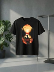 Labrador Retriever Canoe Sunset Outdoor Dog Lover Lake Life Shirt