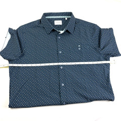 7 Diamonds 4 Way Stretch Dress Shirt Mens Large Preppy Wicking Modern Geometric
